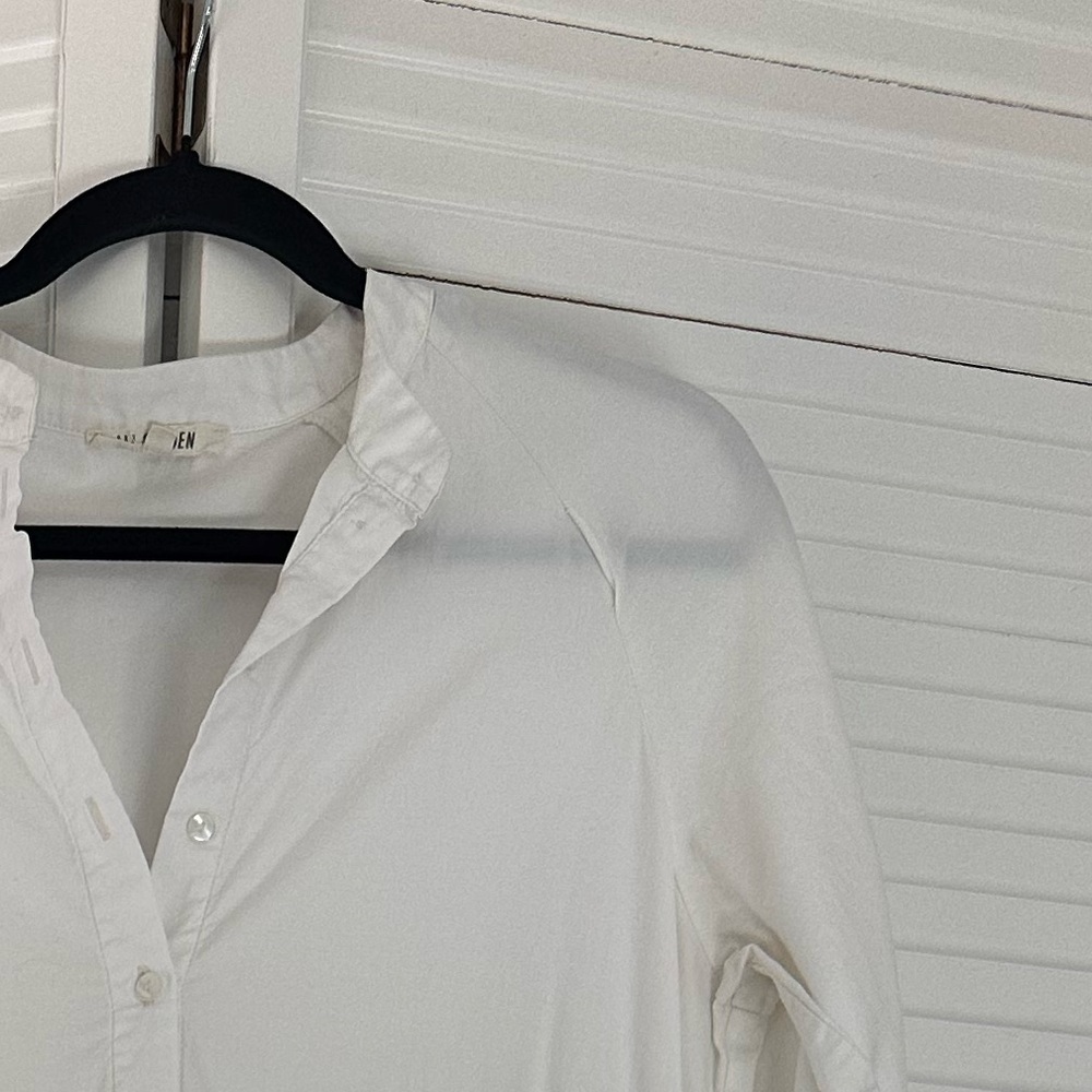 Ali Golden Raglan Tiered White Dress in Bone - Picture 5 of 5